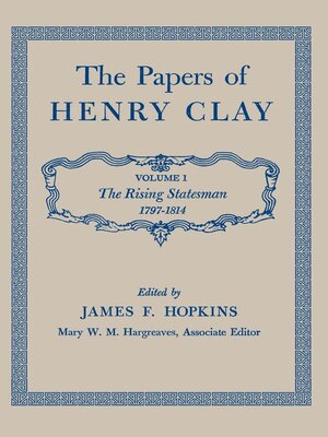 cover image of The Papers of Henry Clay